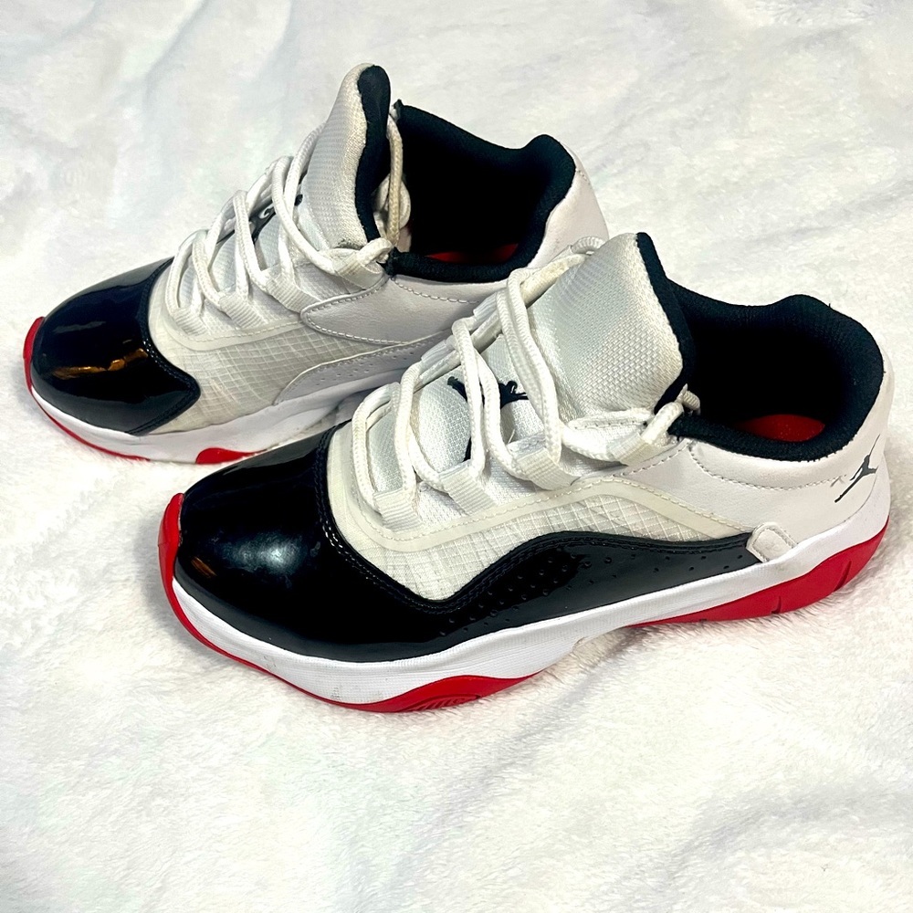 Jordan 11s brand new red black and white 6.5 women’s